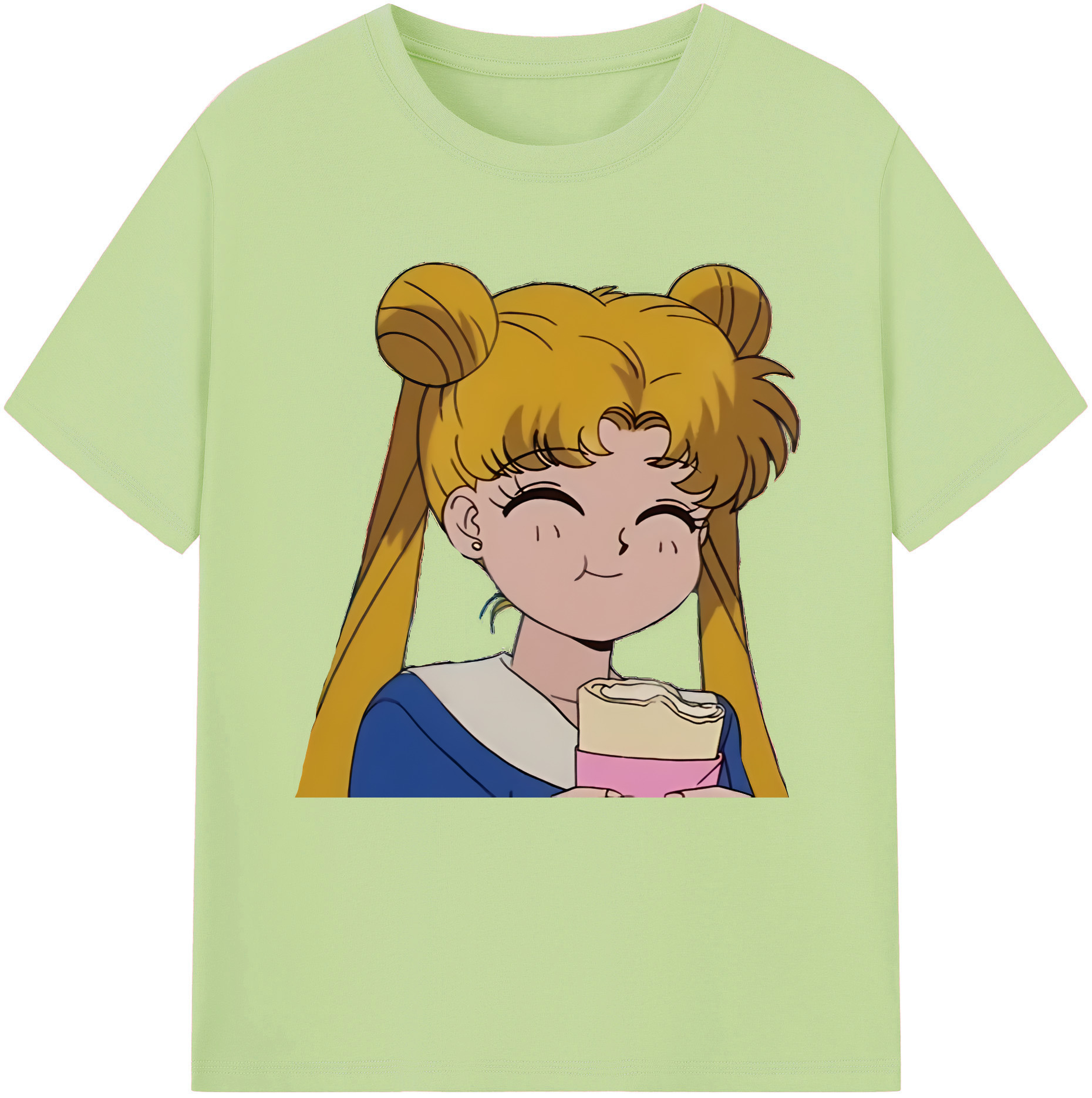 （画像用） 美少女戦士セーラームーン 愛野 美奈子 あいの みなこ Sailor Moon Aino Minako 綿100％半袖Tシャツ（フロントプリント）